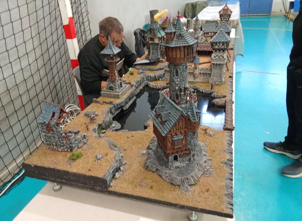 Photo de la maquette médiévale à Perpignan